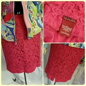 Merona Barbie Pink Lace Skirt. *115.4